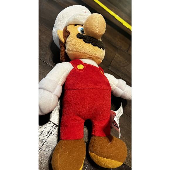 2021 Super Mario Stuffed Plush Figure White Hat Red Overalls Nintendo - Picture 8 of 13